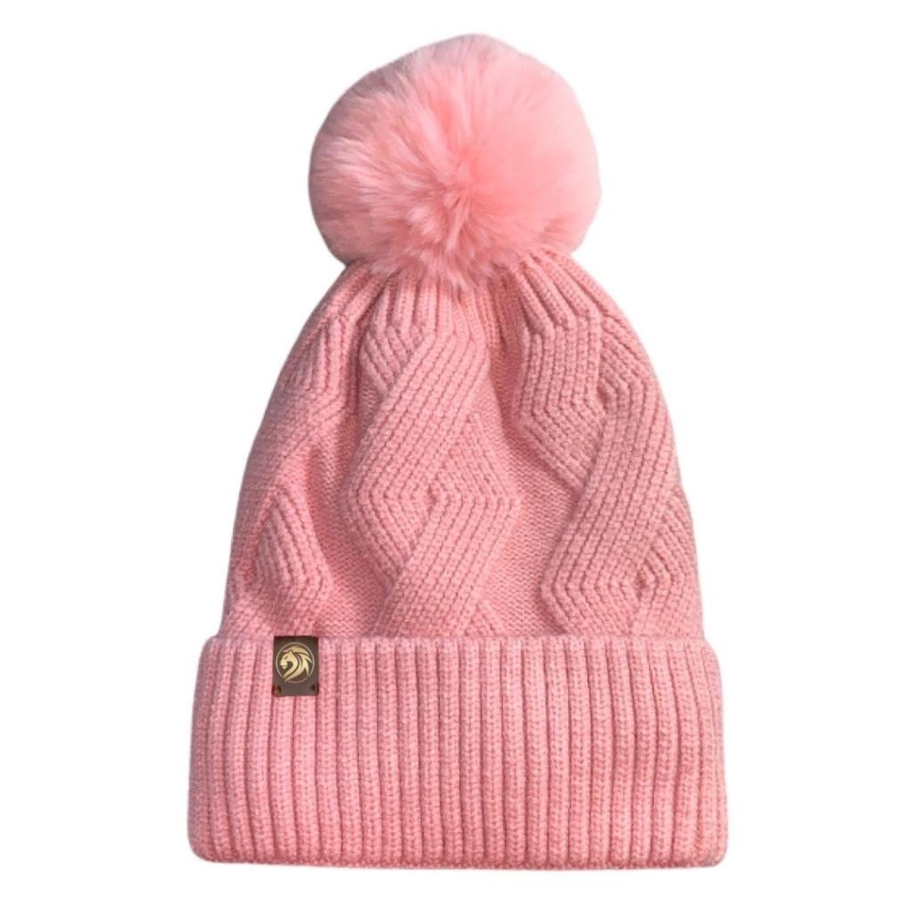 NWT Women’s Faux Fur Pom Pom Winter Beanie